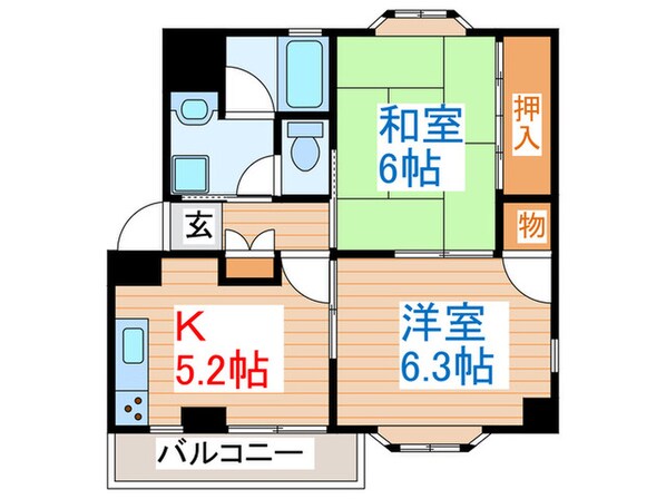 ヴィラ・グレースバレーの物件間取画像